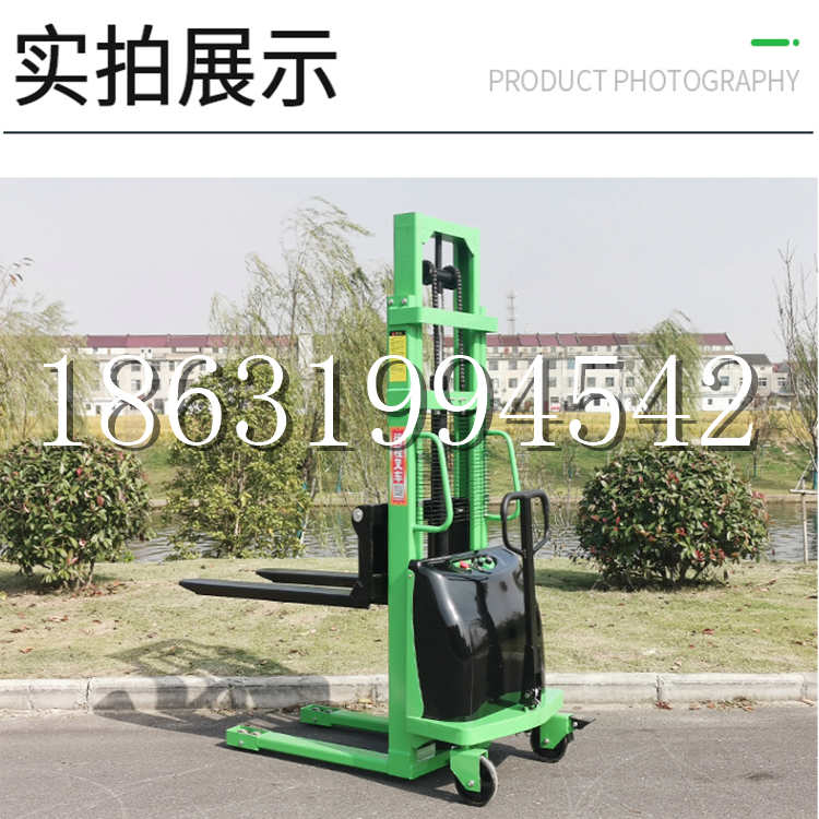 大邑县电动叉车堆高车液压铲车电瓶1吨2吨站驾步行式小型全自动叉车